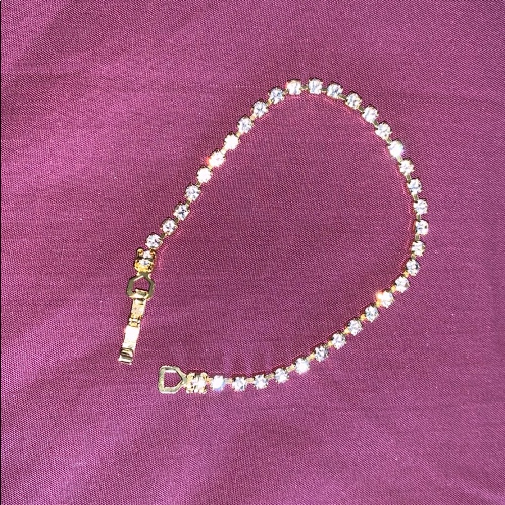 Gold plated tennis bracelet